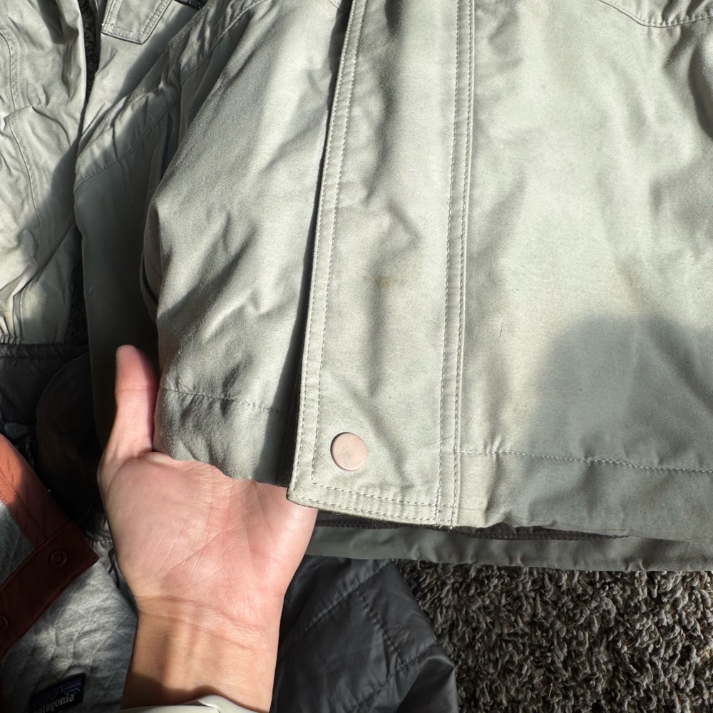 Patagonia Women’s Clothes S Quilted Cotton Snap Nano Puff Storm Jacket Synchilla - Picture 6 of 8
